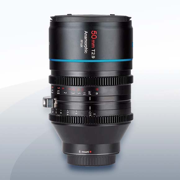 Sirui 50mm T2.9 1.6x Anamorphic (Sony E-Mount) mieten – ab 22 €/Tag