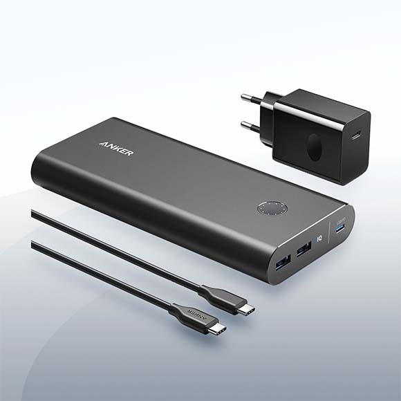 Anker PowerCore+ 26800mAh USB-C Powerbank mit 45W PD mieten – ab 8 €/Tag