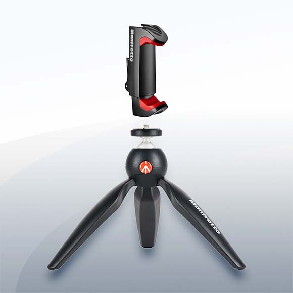 Manfrotto Pixi Mini Stativ mit Smartphone-Klemme mieten – ab 2,50 €/Tag