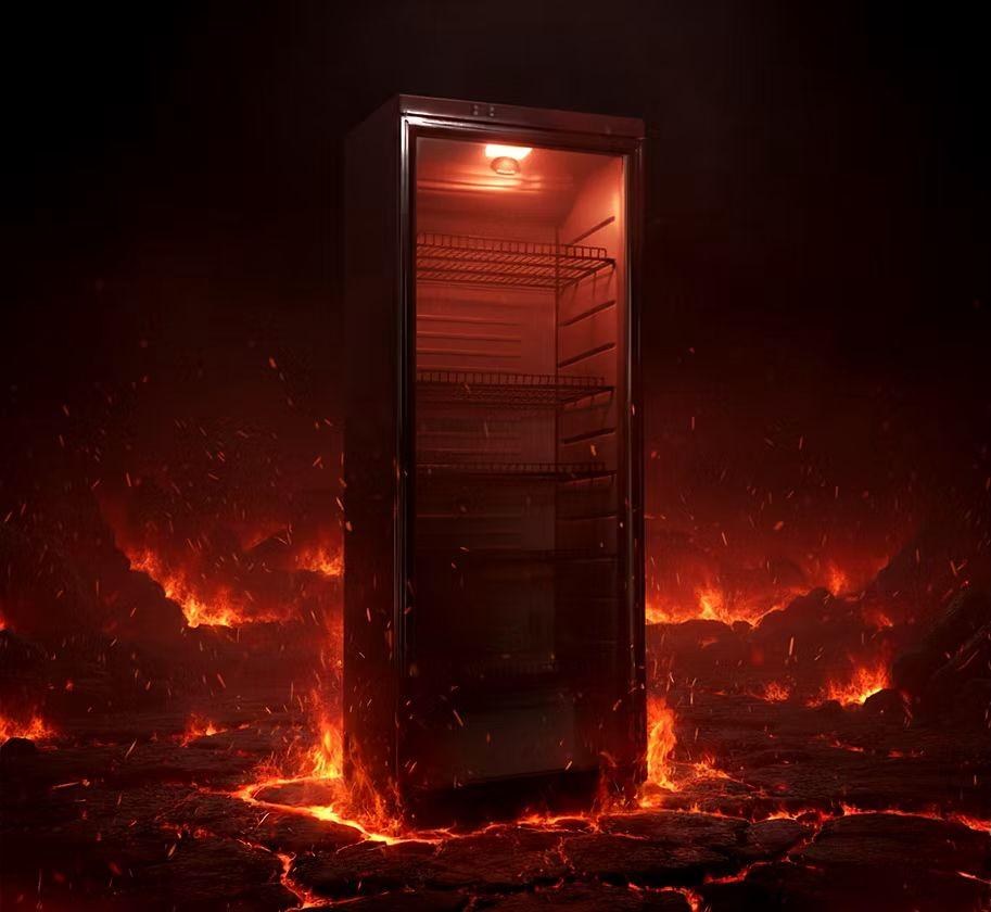 Kühlschrank, Kühlgeräte Berlin, all black, 350 l, 175cm, mit Beleuchtu mieten in Berlin