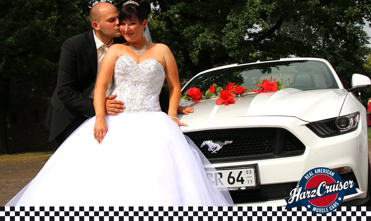 Ford Mustang GT Cabrio als Hochzeitsfahrzeug – 3