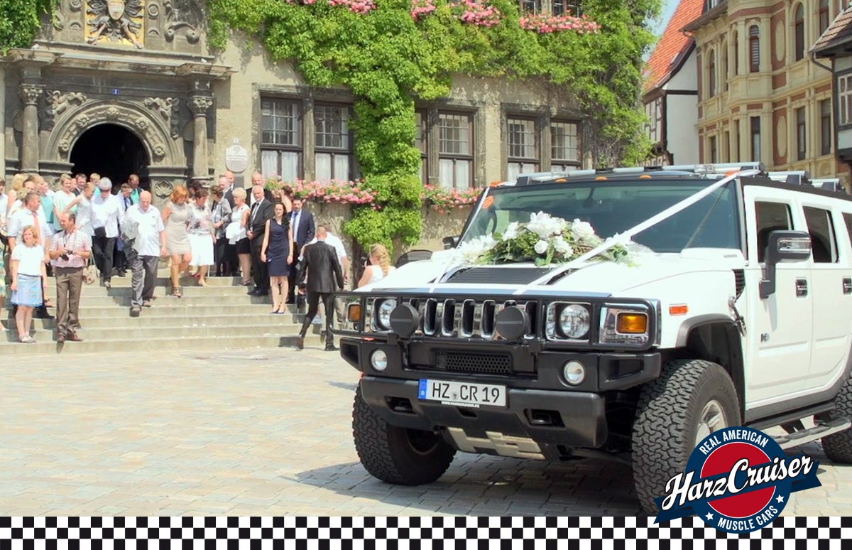Hummer H2 in weiß - das ganz besondere Hochzeitsfahrzeug – 2