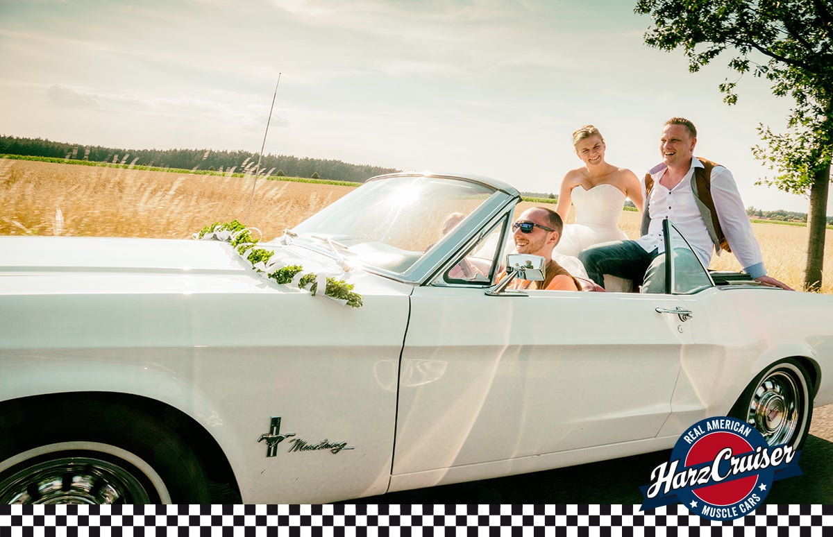 1967er Ford Mustang Cabriolet als Hochzeitsfahrzeug – 4
