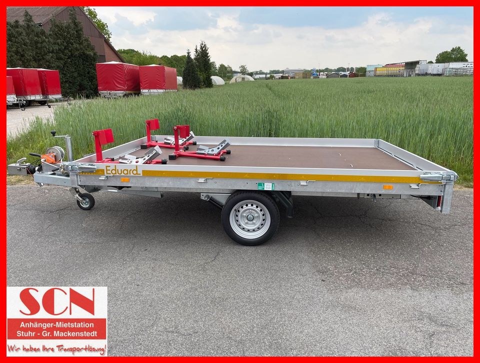 Motorradanhänger 1800kg 310x200x10cm 1 3 mieten in Stuhr – 2