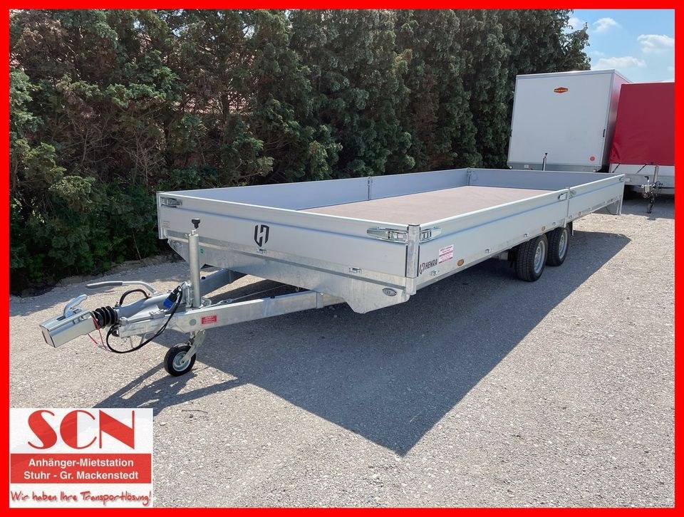 Henra Autotrailer Hochlader 3500kg 633x248x30cm mieten in Stuhr