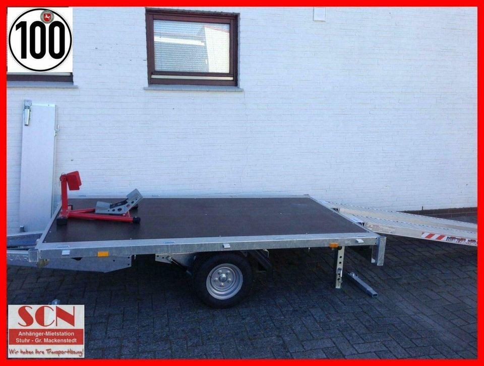 Motorradanhänger 1350kg 260x150 cm 1 2 mieten in Stuhr