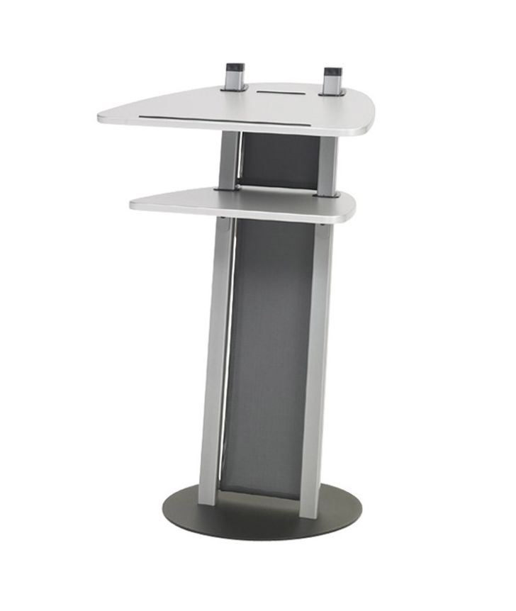 Rednerpult / Stehpult, silber / anthrazit, höhenverstellbar