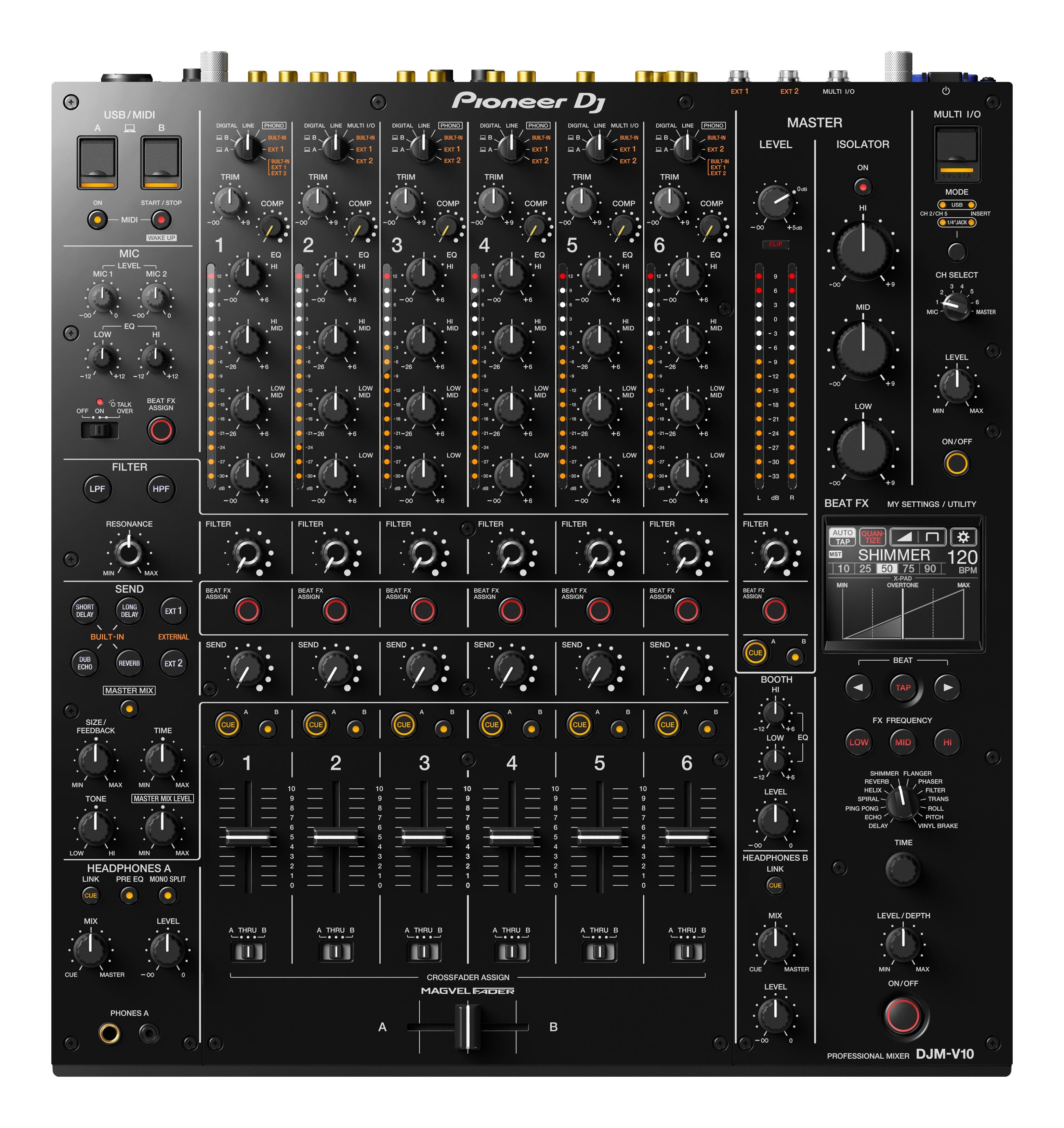 Pioneer DJM V10-LF 6-Kanal-Profi-DJ-Mixer