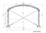 Prolyte Arc Roof 6x4m Rundbogendach inklusive Dachplane – 2