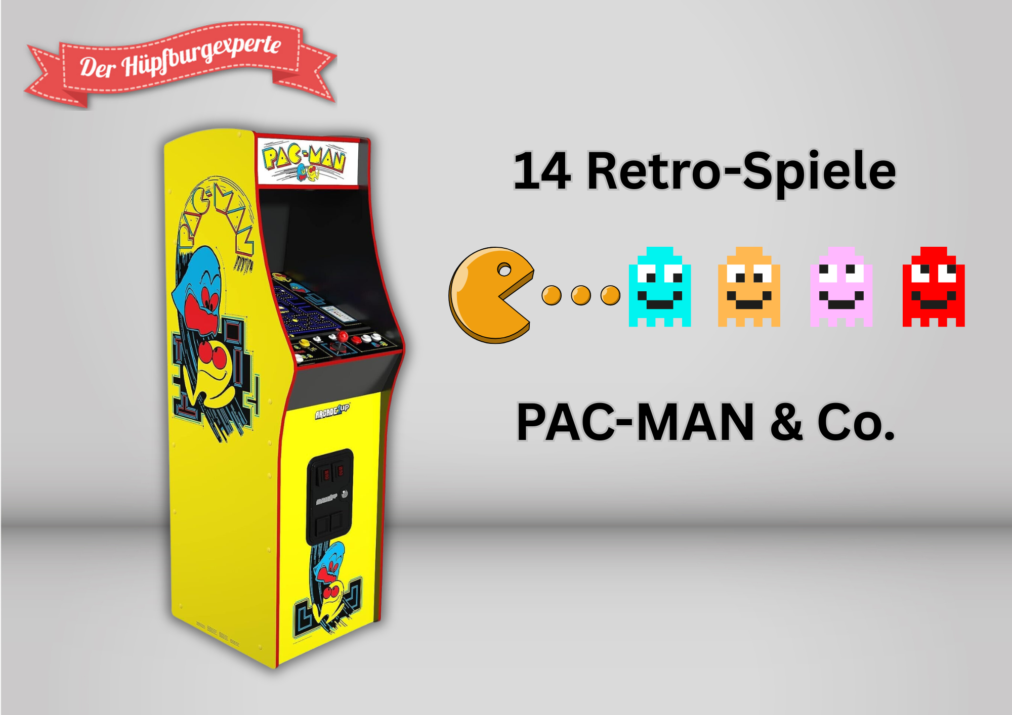 PAC-MAN mieten – Spielautomat Arcade Games mit 80er-Feeling & Highscore!