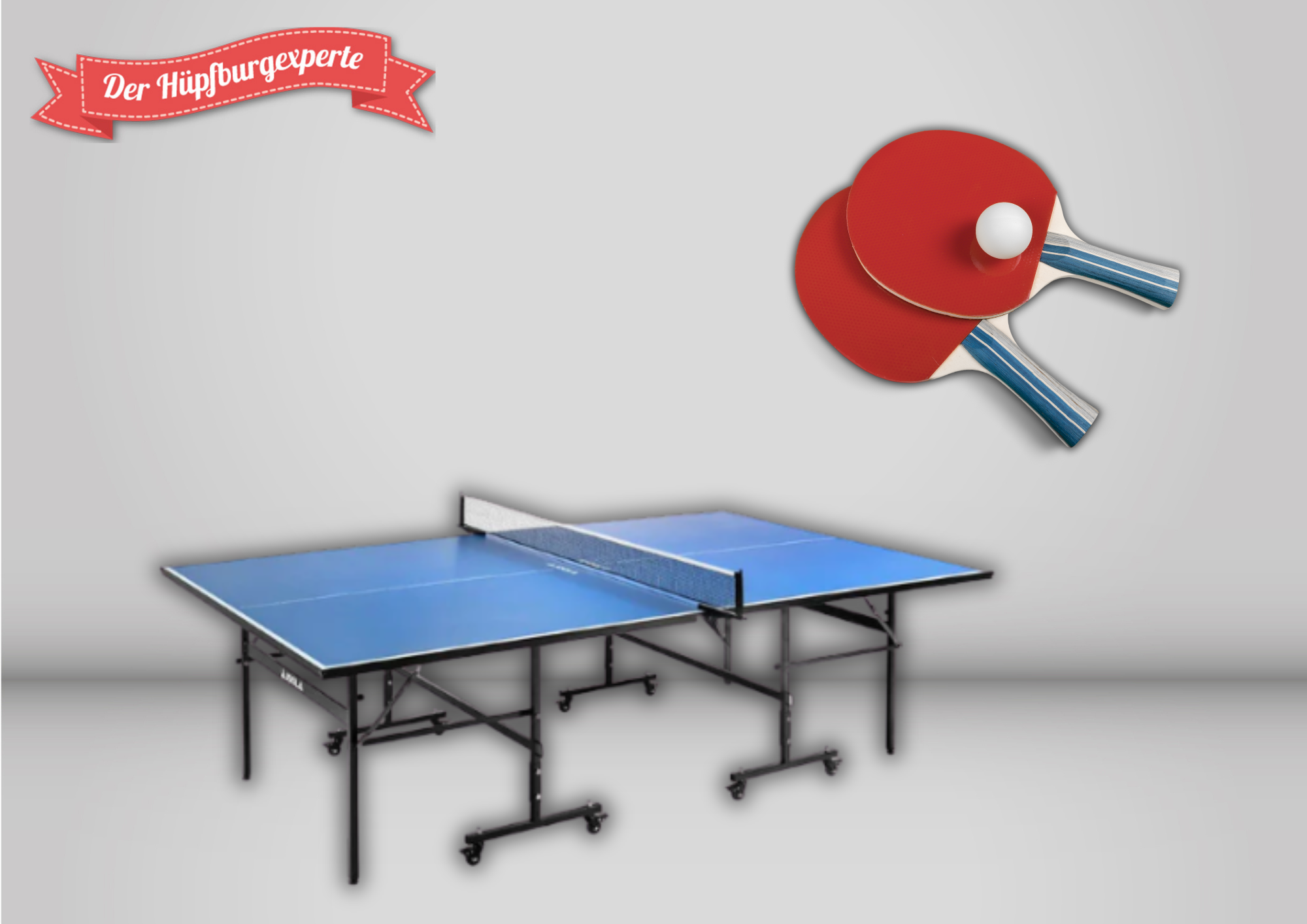 Tischtennisplatte - Tischtennis mieten - auch Mini-Tischtennisplatte - Kindertischtennis