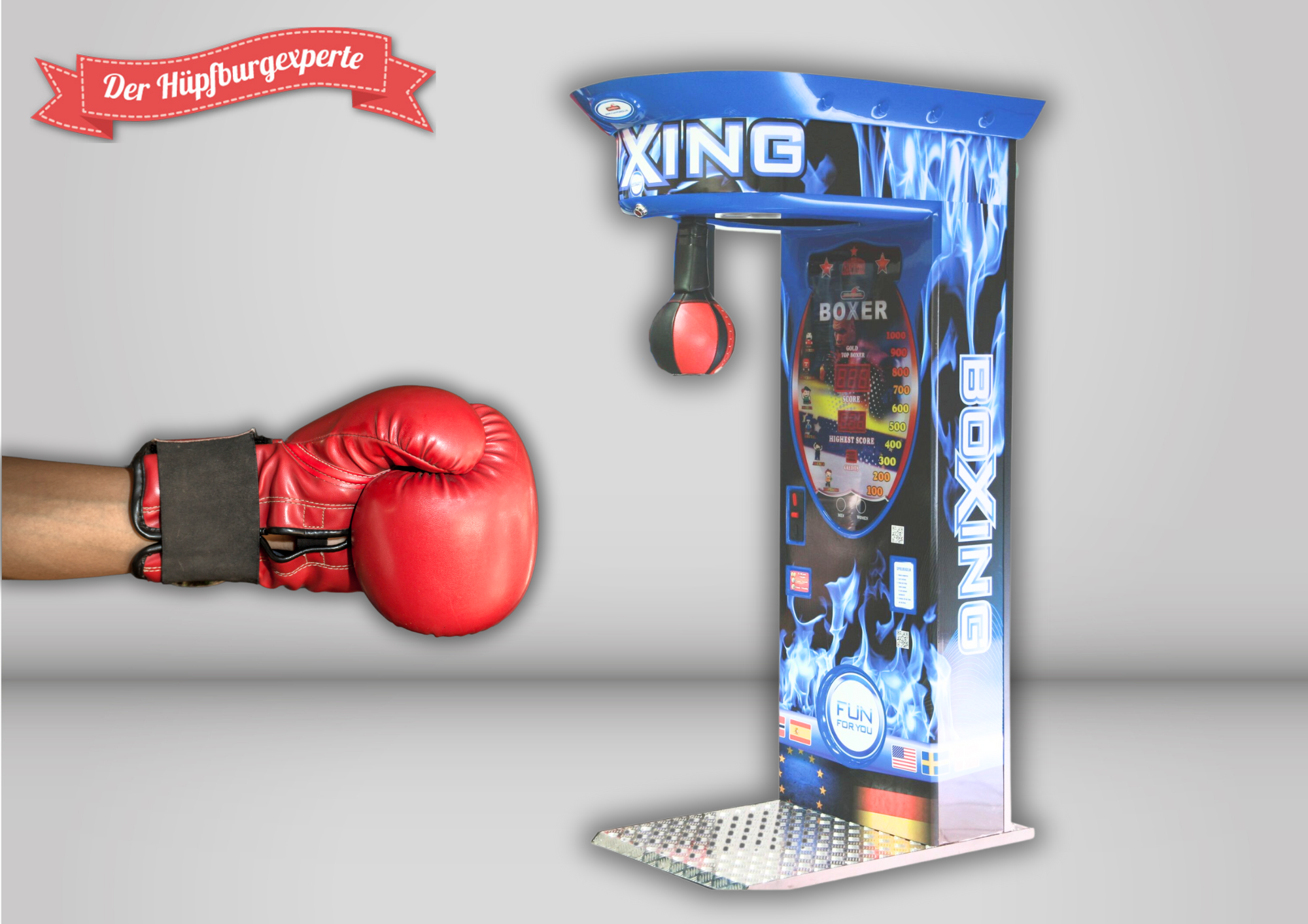 Boxautomat - Boxspielautomat - Boxkraftmesser - Punching Machine - Schlagkraftmesser