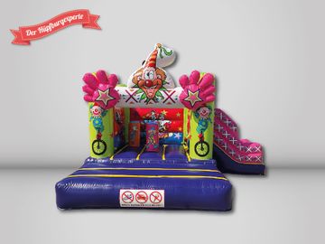 Mini-Hüpfburg mit Rutsche 4x3m - vielfältige Motivauswahl-Selbstabholer Special – 4