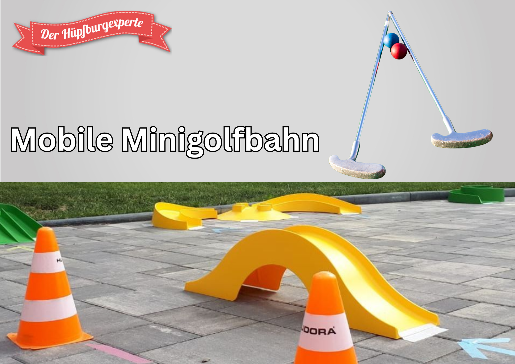 Mobiles Minigolf & Bürogolf mieten - Teamevent - Minigolfbahn