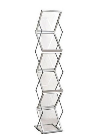 Prospektständer DIN A4 - PS-09 Acryl + Aluminium
