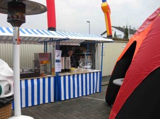 Marktstand blau/weiß – 3