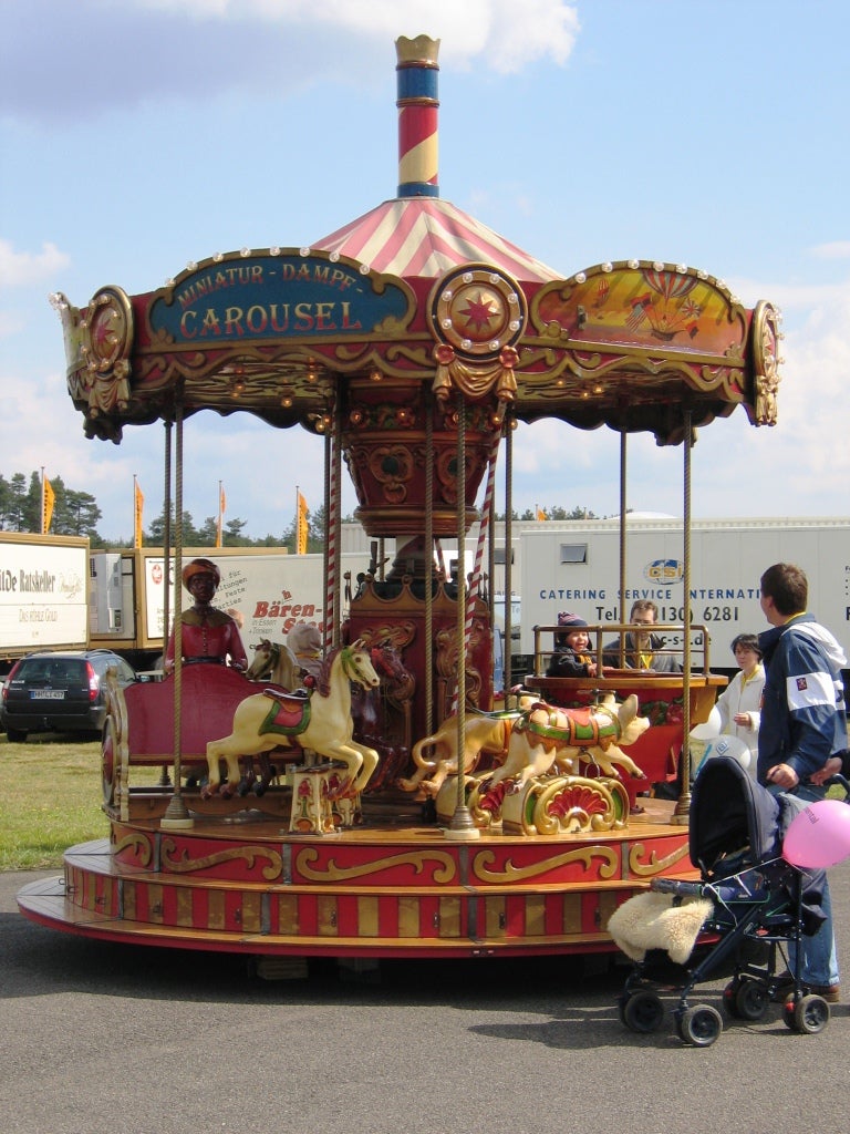 Miniatur Dampfkarussell 1886