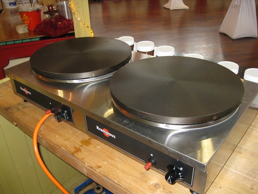 Doppel Crepêsplatte Gas