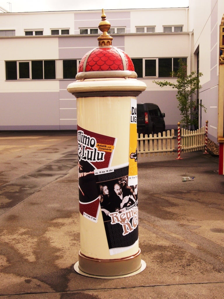 Nostalgische Litfaßsäule
