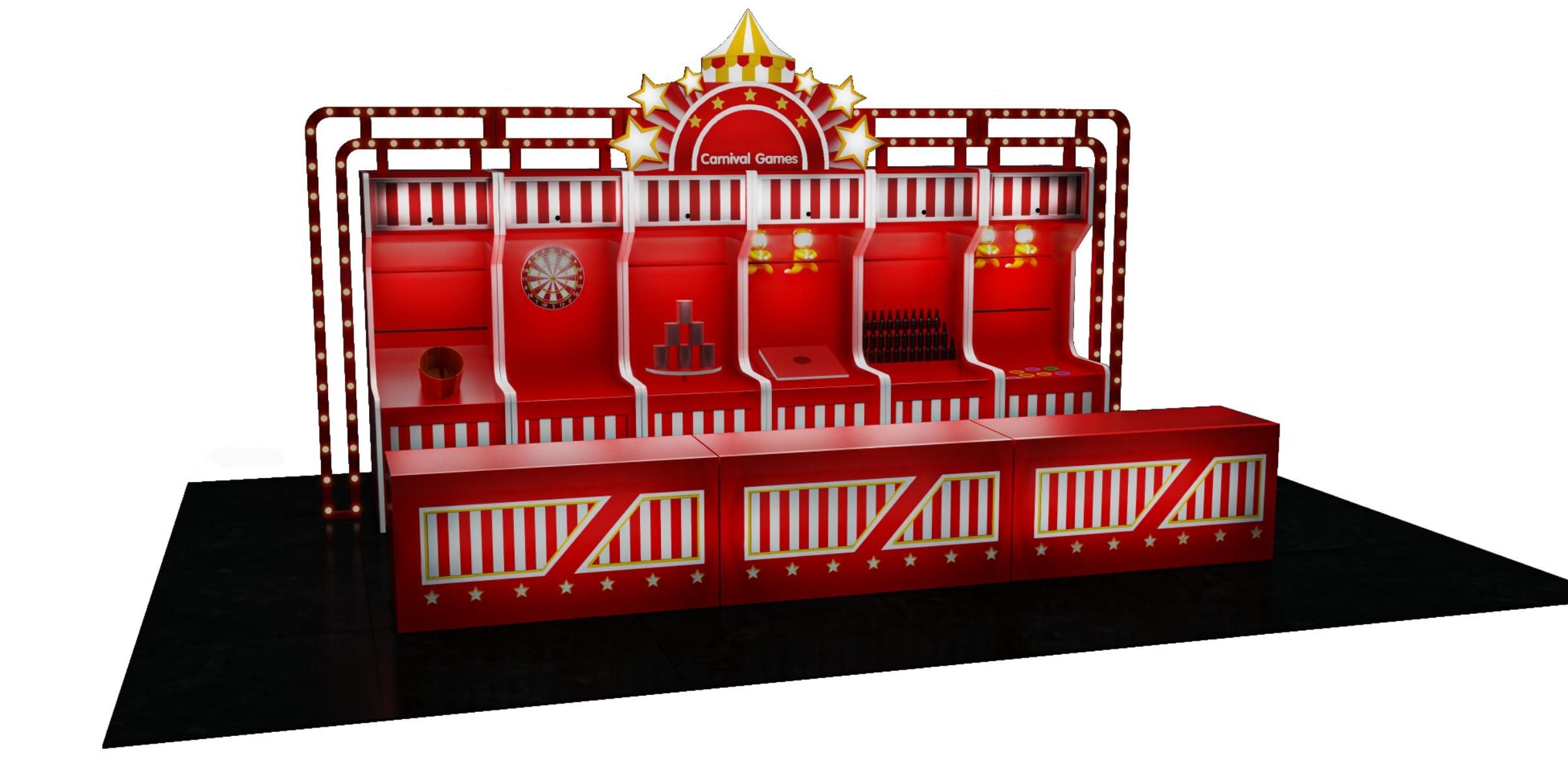 Carnival Games exklusive Jahrmarkt Spiele Dosenwerfen Spielstände – 3