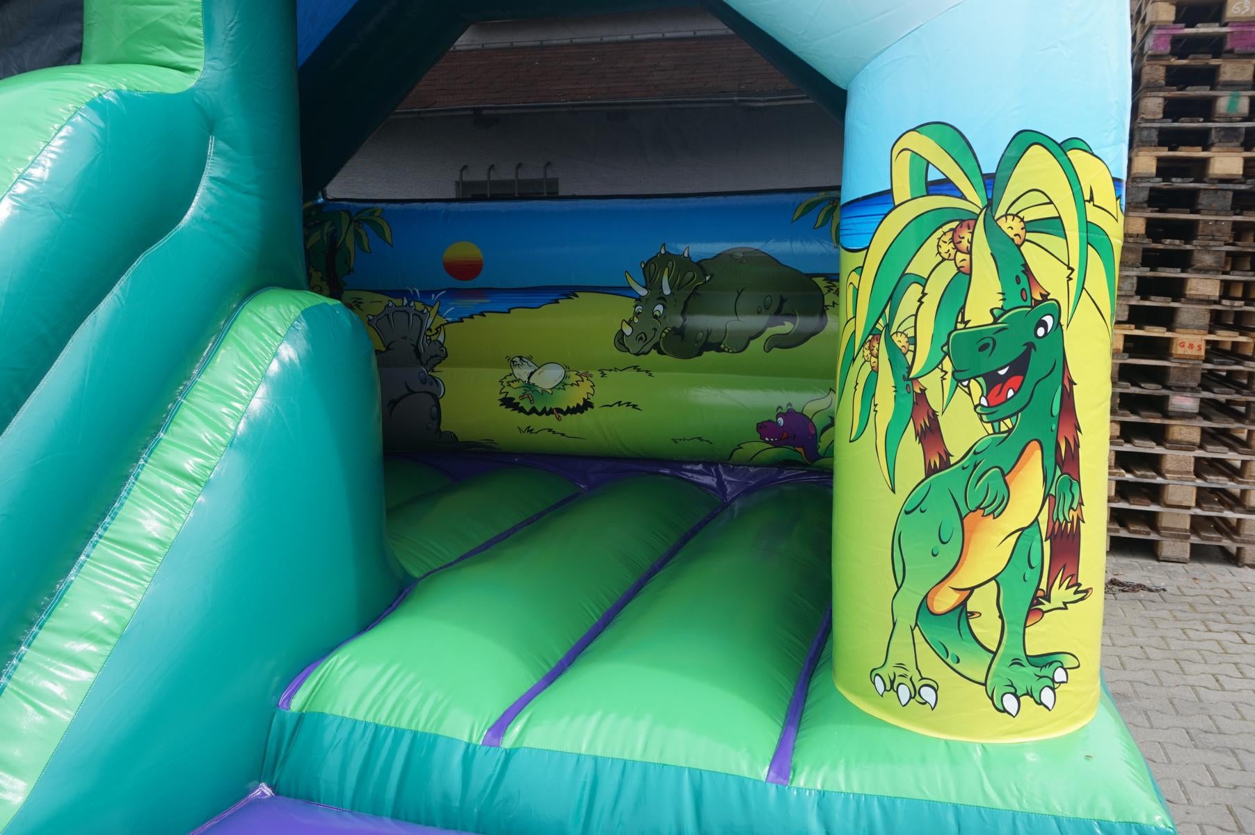 Hüpfburg Dino mit Rutsche – 2