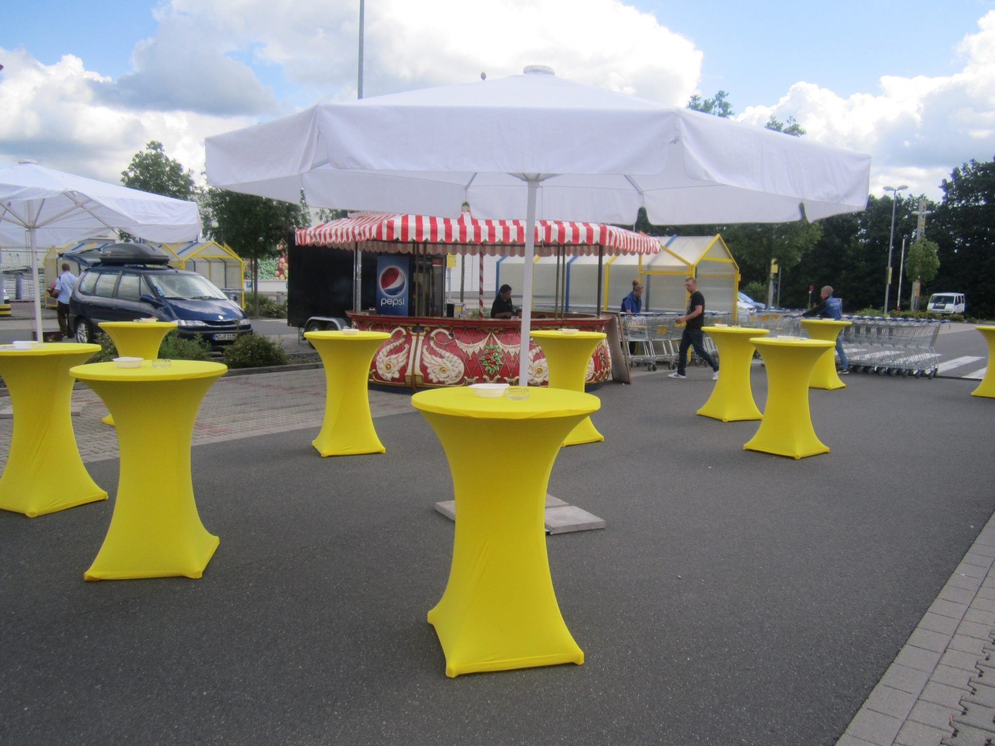 Stehtisch weiß Ø80cm – 2