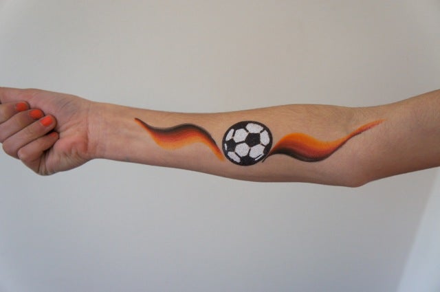 Fussball Fan-Schminken – 3