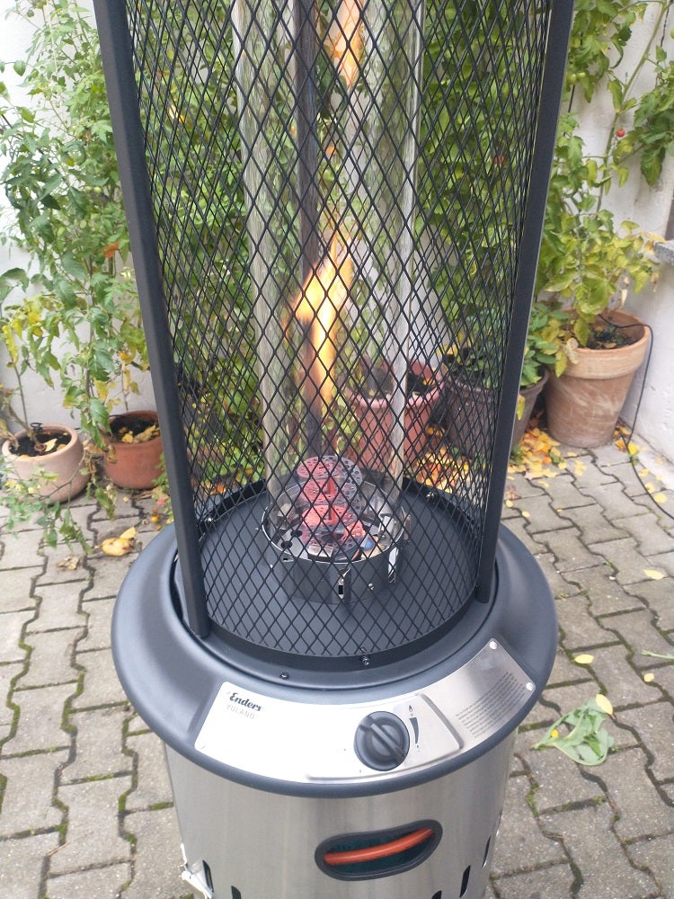 Gas Terrassenfeuer Vulcano Heizpilz Terrassenstrahler Gasofen – 4