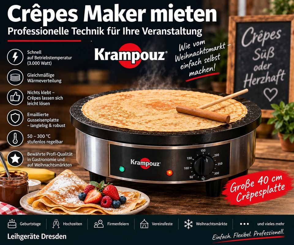 Profi Crepes Maker Crapemaker in Dresden mieten – Vermietung W.S. – 2