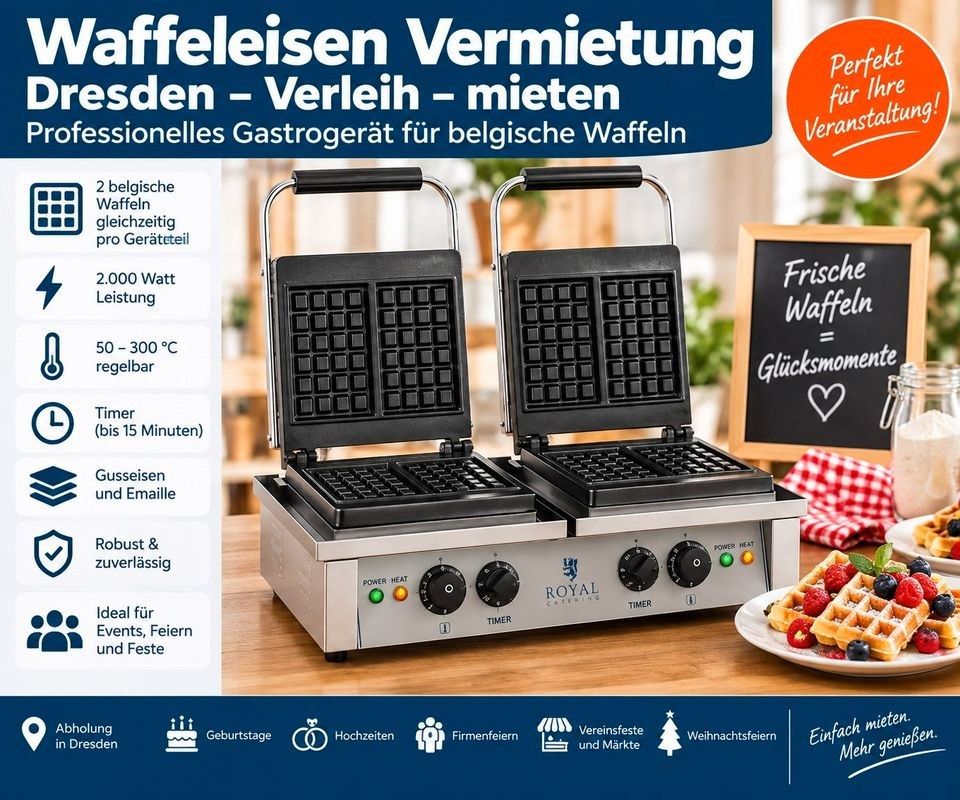 Waffeleisen Profi Gerät mieten in Dresden bei Vermietung W.S. Sommer – 2