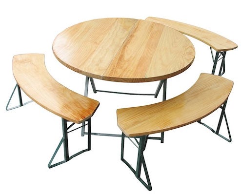 Biertischgarnitur rund 120 cm für Ihre Party – 2