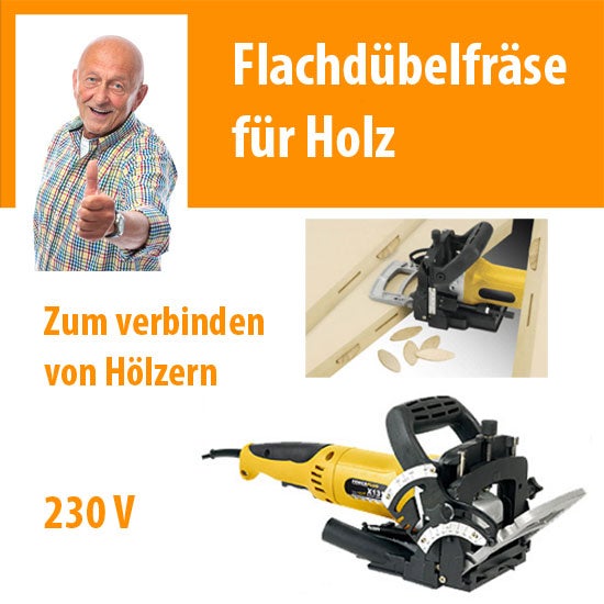 Flachdübelfräse Nutfräse Holzverbinder Schlitzfräse Fräse