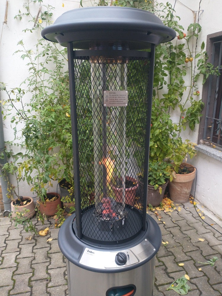 Gas Terrassenfeuer Vulcano Heizpilz Terrassenstrahler Gasofen – 3