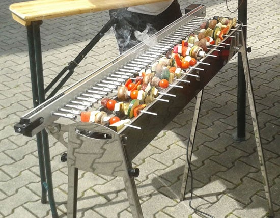 Schaschlik Grill - bis zu 40 Spieße drehen voll automatisch – 2