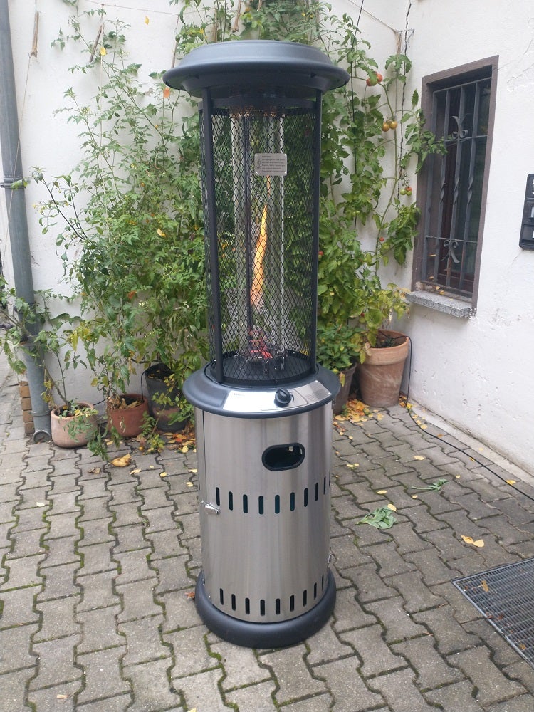 Gas Terrassenfeuer Vulcano Heizpilz Terrassenstrahler Gasofen