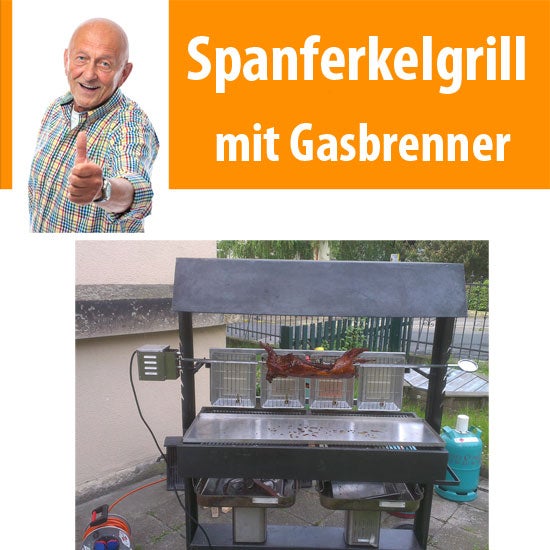 Gas betriebener Spanferkelgrill Lammgrill