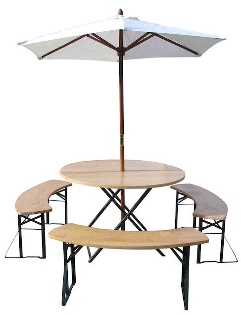Biertischgarnitur rund 120 cm für Ihre Party