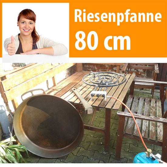 Riesenpfanne 80 cm ! inklusive ! 24 KW Brenner
