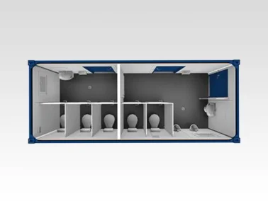 SANITÄRCONTAINER 6 M, WC, DAMEN UND HERREN mieten