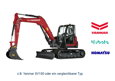 MINIBAGGER 6,1 - 10,0 T mieten