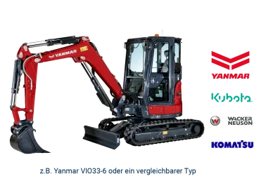 MINIBAGGER 3,1 - 4,0 T mieten