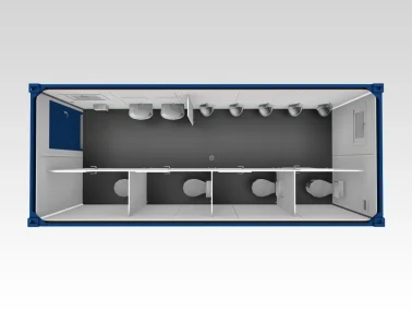 SANITÄRCONTAINER 6 M, WC, HERREN mieten