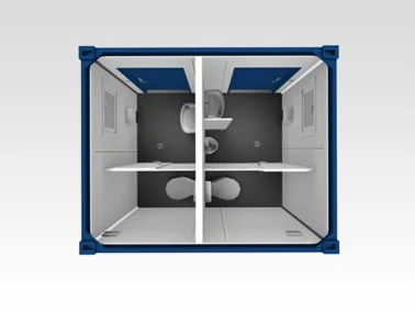 SANITÄRCONTAINER 3 M, WC, DAMEN UND HERREN mieten