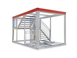 Externe Treppe für kombinierte Raumcontainer mieten