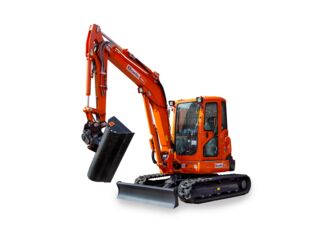 Bagger, 5,5 Tonnen, power tilt mieten