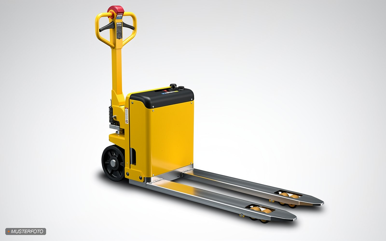 Gabelhubwagen, 2 tonnen, Mitgehmodell, elektrisch mieten