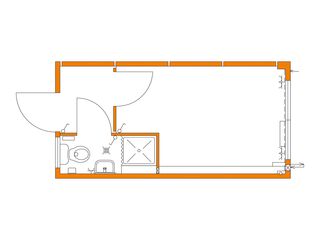 Kombinierter Raumcontainer, 6 Meter, Wohnen mieten
