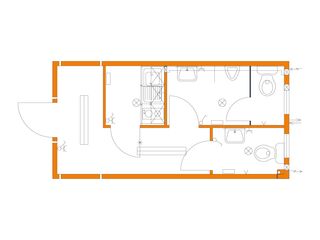 Kombinierter Raumcontainer, Nutzcontainer, mit Küche mieten