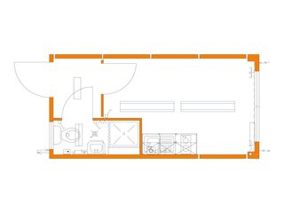 Kombinierter Raumcontainer, 6 Meter, Wohnen mieten
