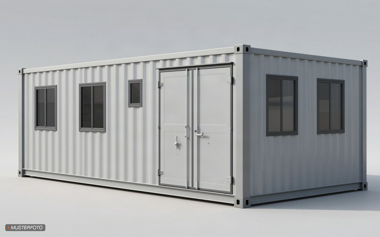 Kombinierter Raumcontainer, 6 Meter, FKW mieten
